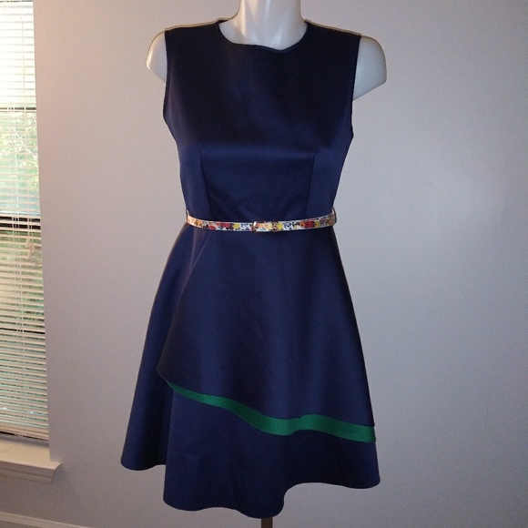 SOLD Blue/Green Fashion Dress - Picture 5 of 8